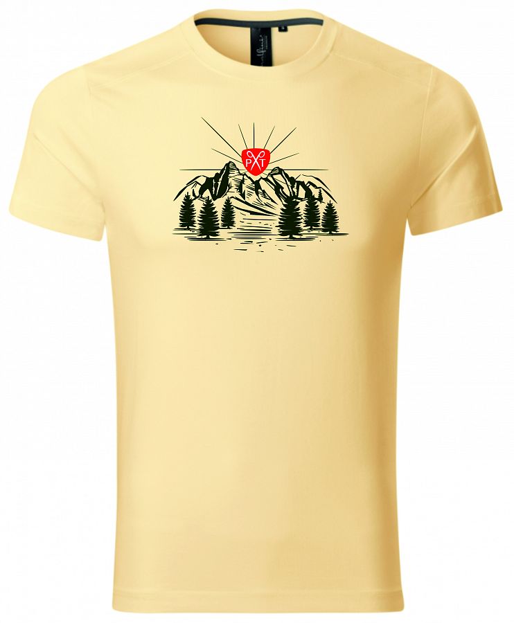 Pánské tričko myslivecké s přírodou PXT CREATIVE 150 bourbon vanilla